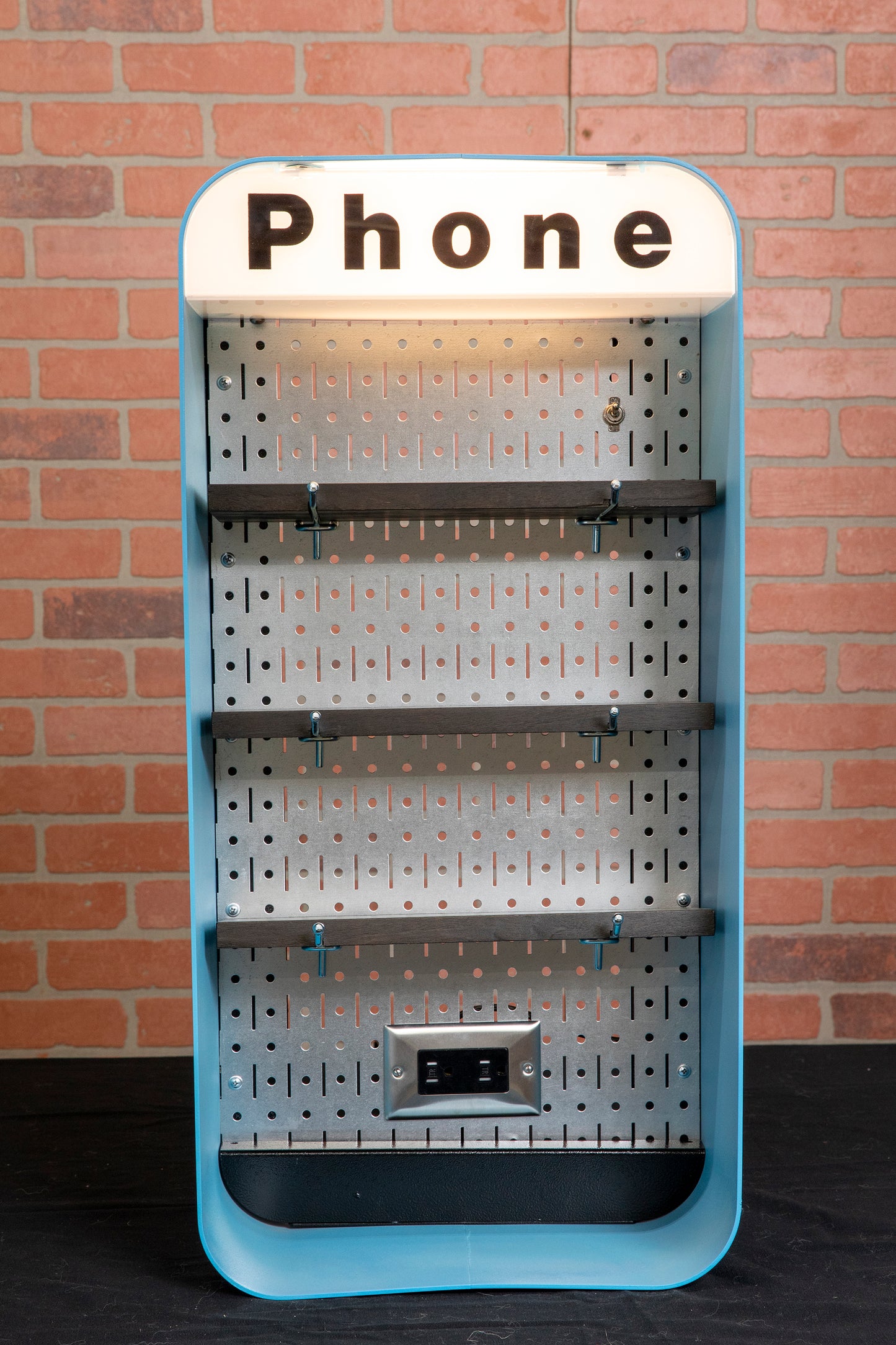 Retro Phone Booth Charging Station