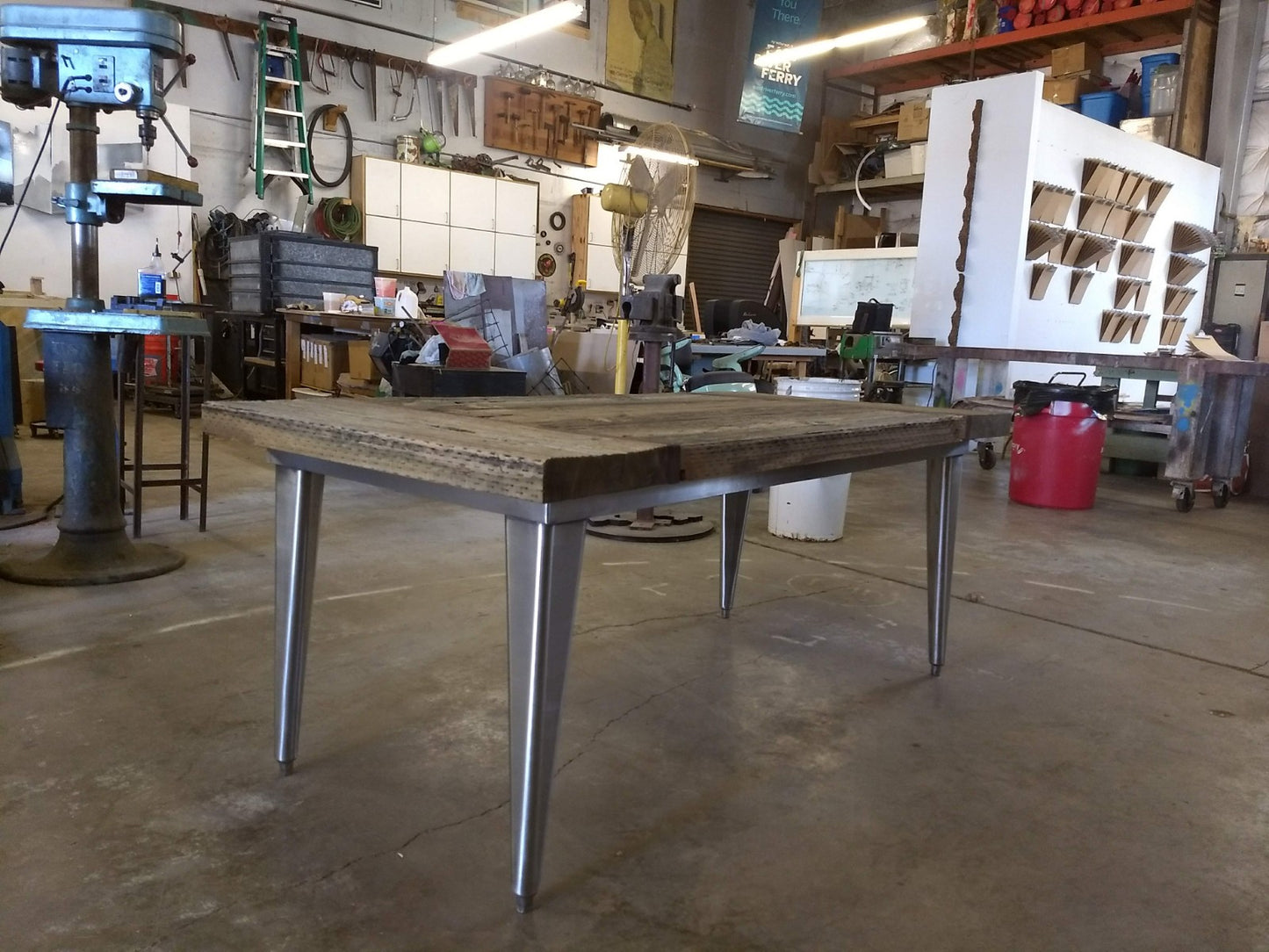 SOLD OOAK Redwood Dining Table