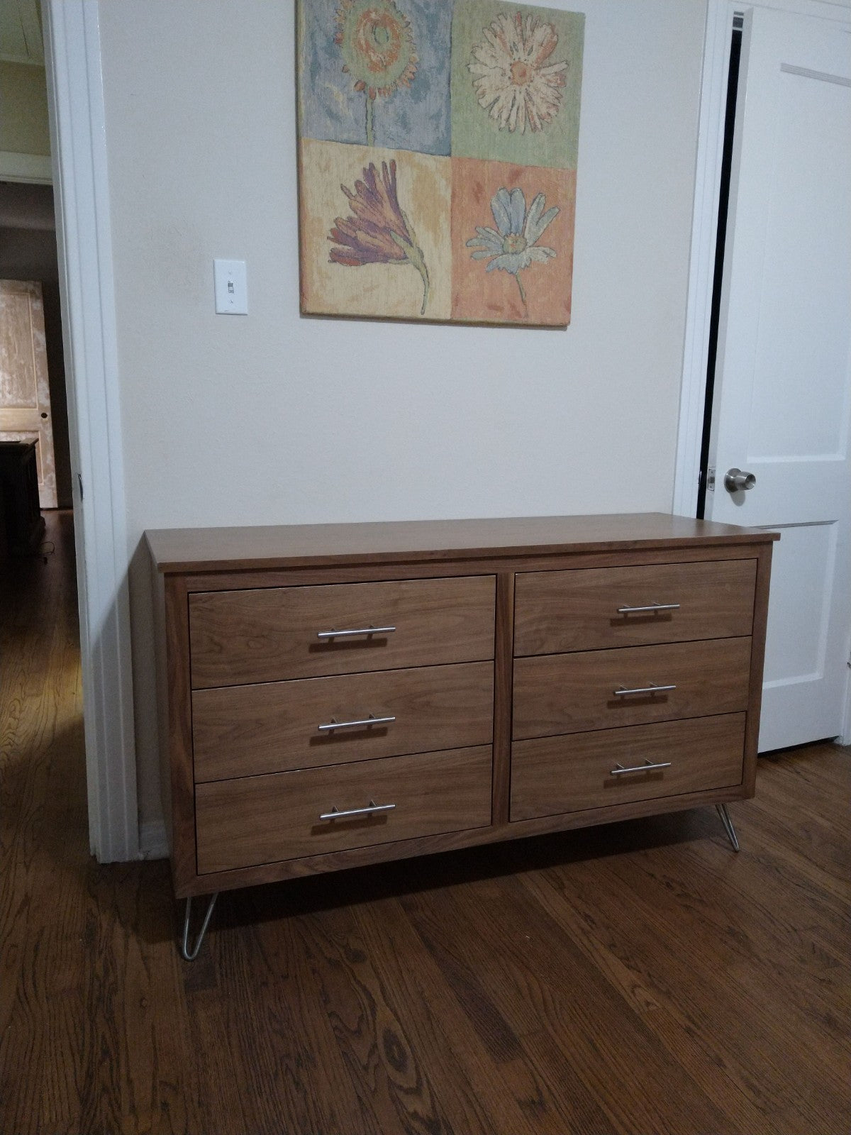 Six Drawer Walnut Dresser