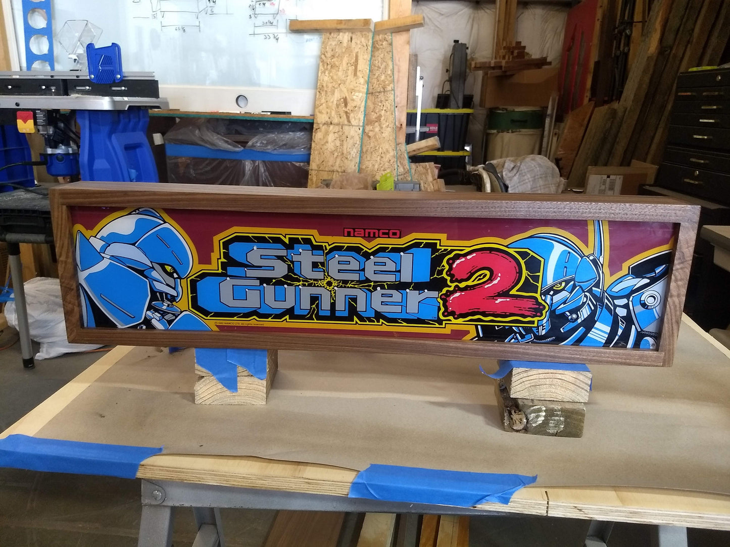 Early 90's arcade video game banner light