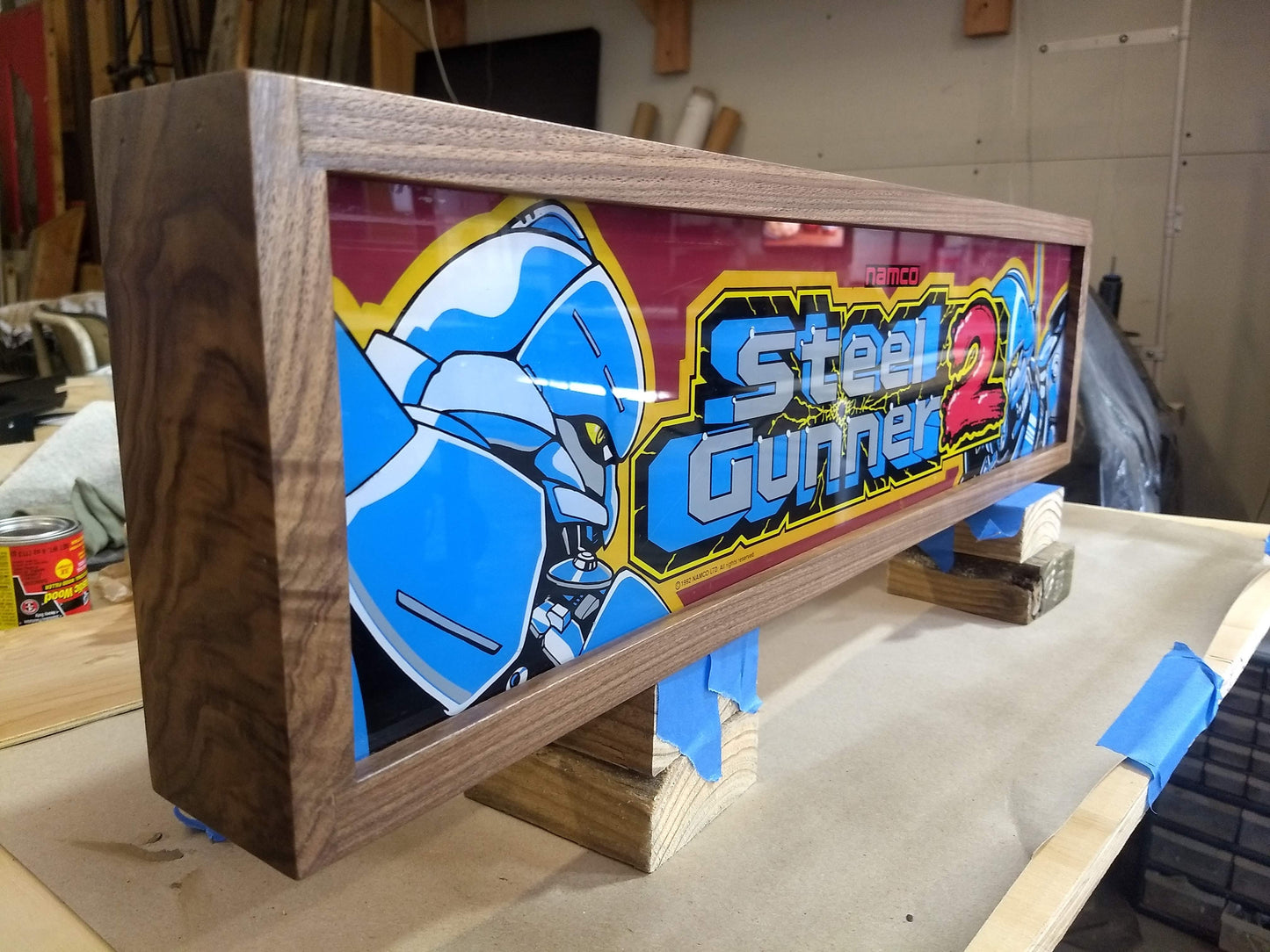 Early 90's arcade video game banner light