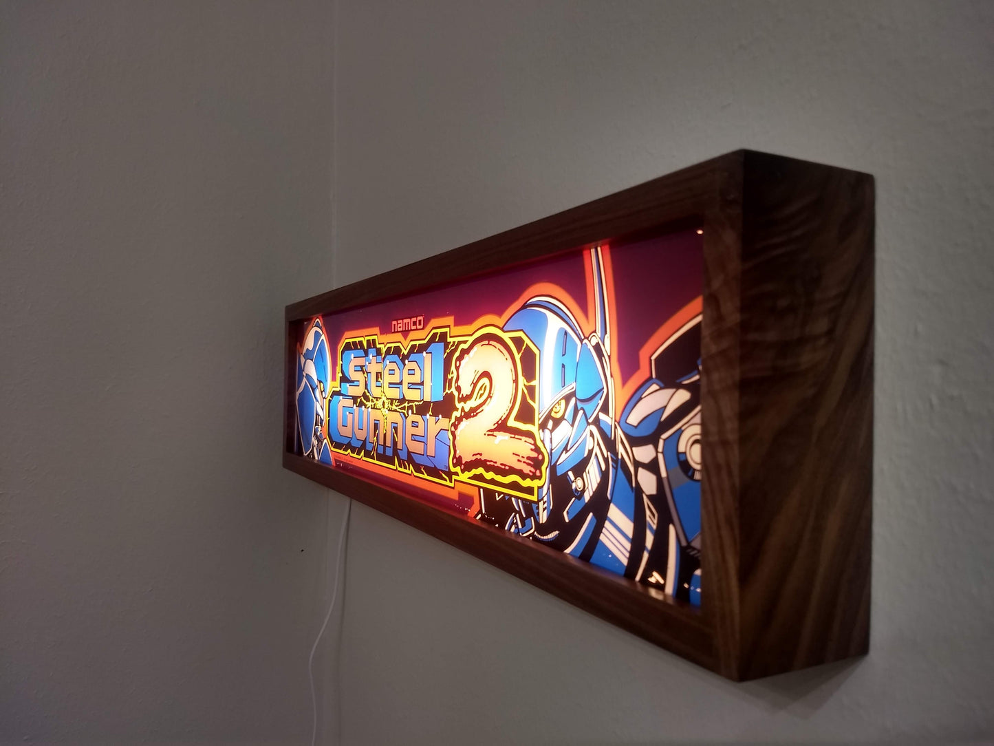 Early 90's arcade video game banner light
