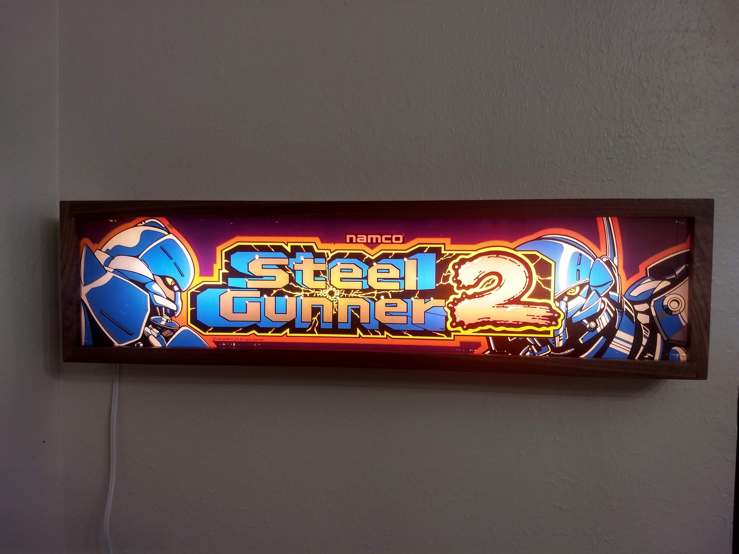 Early 90's arcade video game banner light