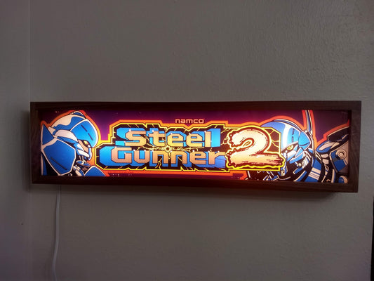 Early 90's arcade video game banner light