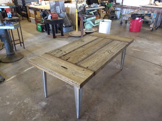 SOLD OOAK Redwood Dining Table