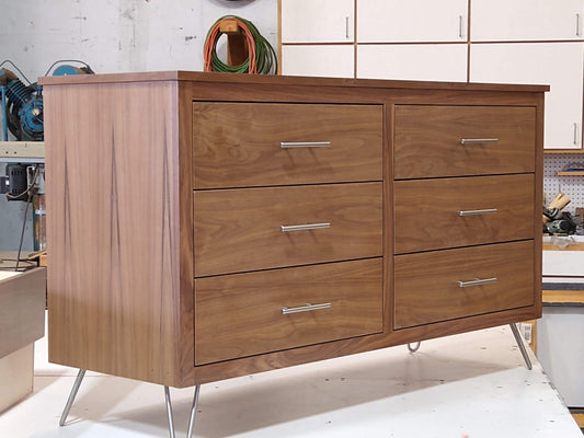 Six Drawer Walnut Dresser